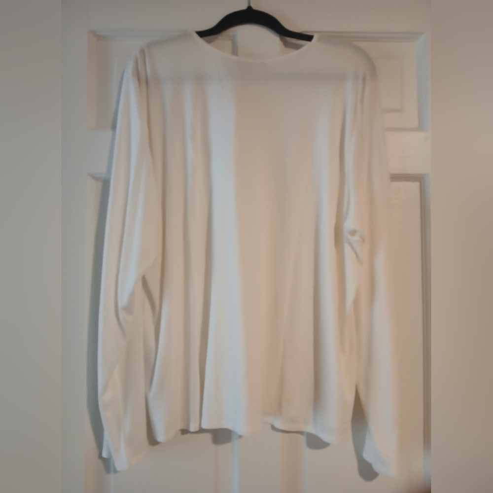 Eileen Fisher White Blouse Plus  Sz 2X